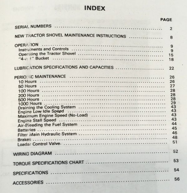 Massey Ferguson Mf 33 Wheel Loader Operators Manual Owners Book Maintenance - Image 2