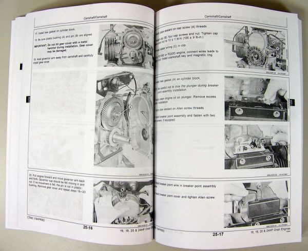 Cub Cadet 982 Chassis Garden Tractor Onan B48G Engine Service Manual Set - Image 10