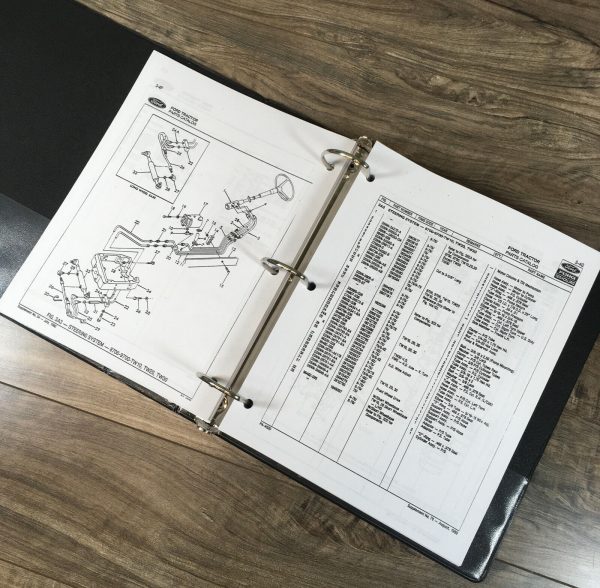 Ford 9000 9200 9600 9700 Tractor Parts Manual Catalog Book Assembly Schematics - Image 4