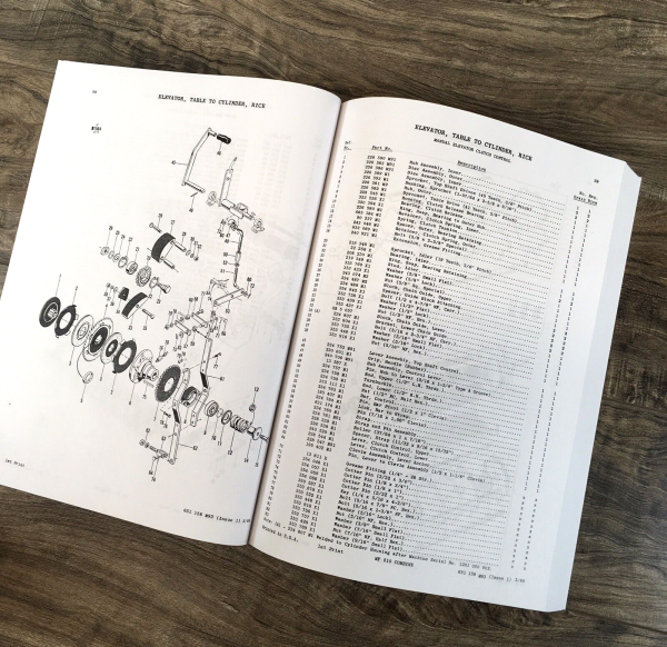 Massey Ferguson 510 Combine Service Parts Manual Set Repair SN Prior to 1201 00 - Image 10