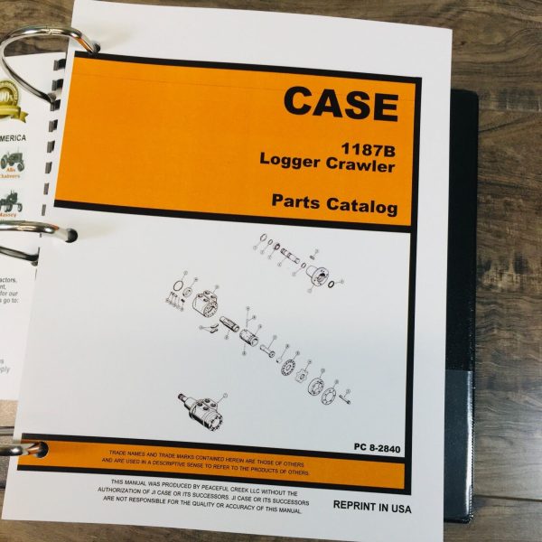 Case 1187B Feller Buncher logger Crawler Service Manual Parts Operators Set Book - Image 10