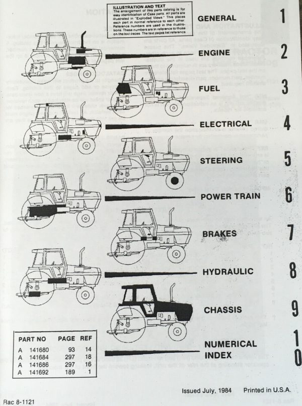 Case 2090 Tractor Parts Operators Manual Catalog Owners Set Book - Image 2