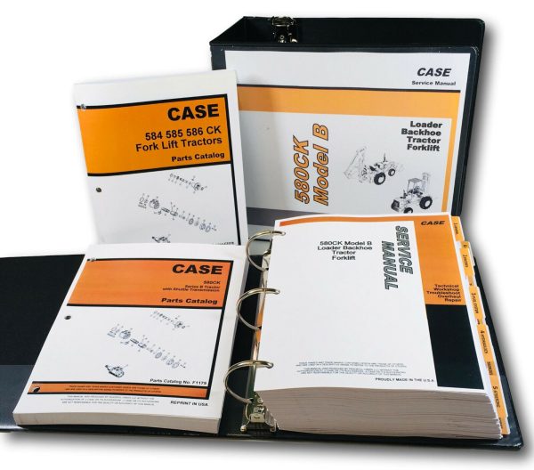 Case Ck 584 585 586 Forklift Shuttle Service Repair Shop Manual Parts Catalog