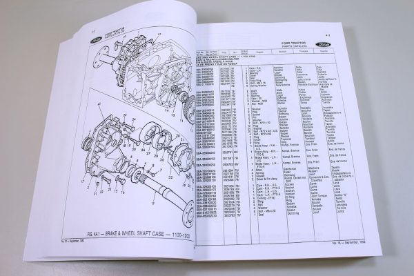 Ford 1100 Tractor Service Operators Parts Manual Set Repair Shop Book Repair - Image 12