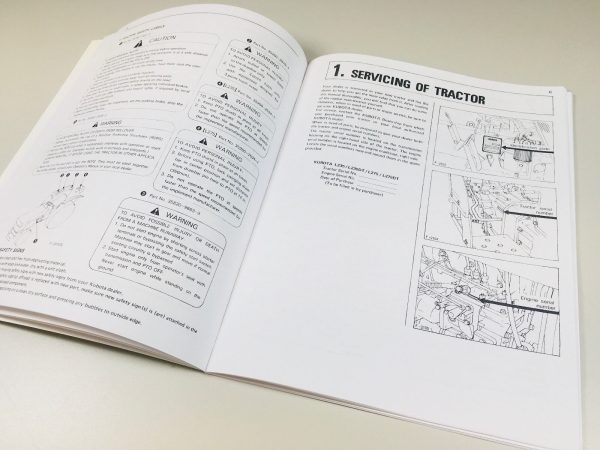 Kubota L235 L275 Tractors Operators Owners Manual 2Wd 4Wd Diesel Maintenance - Image 5