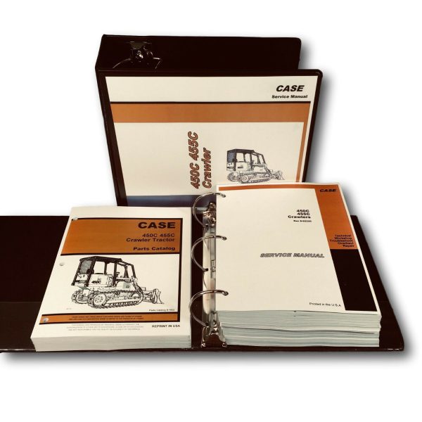 Case 450C 455C Crawler Dozer Loader Service Manual Parts Catalog Overhaul Repair