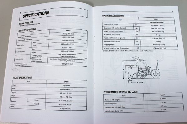 Kubota La211 Front Loader Tractor Operators Owners Manual Maintenance - Image 4