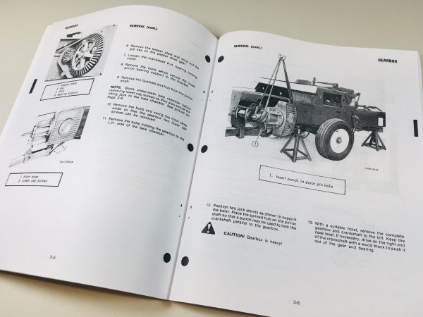 New Idea 555 565 Rectangular Baler Service Repair Manual - Image 4