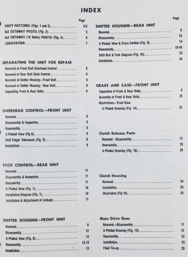 Dana Corp 8500 12 16 Speed Spicer Transmission Service Manual - Image 2