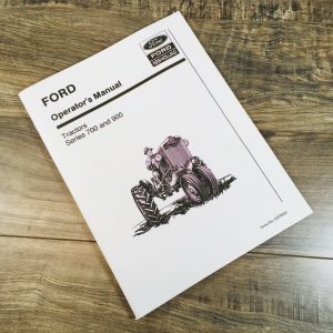 Ford 740 950 960 Tractor Operators Manual Owners Book Maintenance