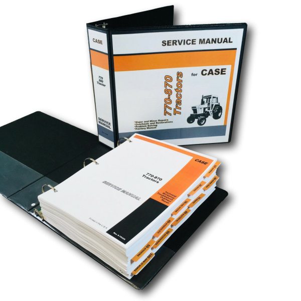 Ji Case 770 870 70 Series Tractor Service Manual Repair Shop Technical Workshop