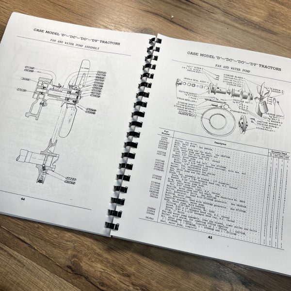 J.I. Case D Dc Do Dv Tractors Parts Manual Catalog Book S/N 4511449 And Up - Image 4