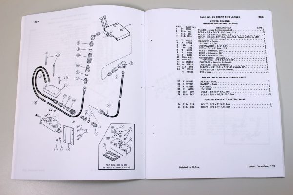 J I Case Model 65 Front End Loader Tractor Parts Assembly Manual Catalog - Image 4