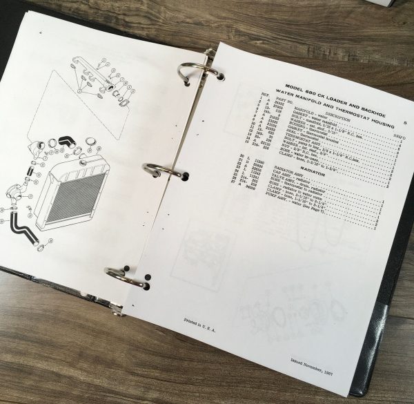 Case 680 Ck Tractor Loader Backhoe Service Manual Parts Catalog Repair Shop Set - Image 5