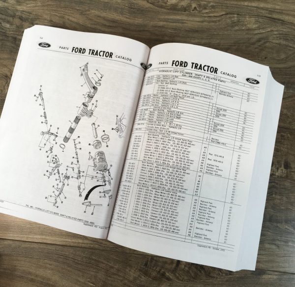 Ford 3055 3100 3120 3150 3190 3300 3310 3400 3500 Tractor Parts Manual Catalog - Image 6