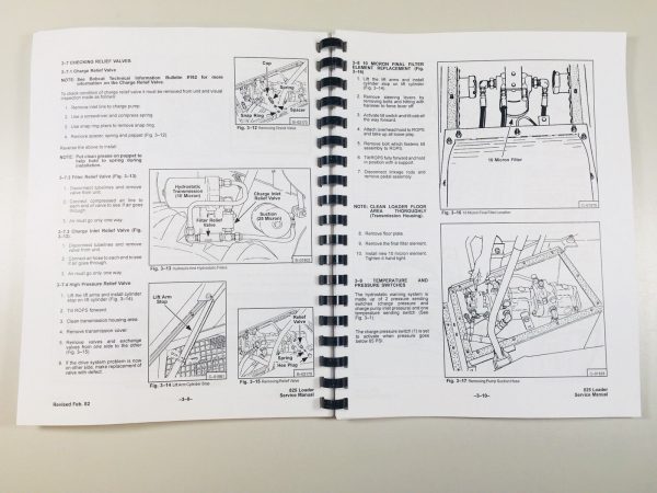 Bobcat 825 Skidsteer Loader Service Repair Manual Shop Book Workshop Overhaul - Image 5