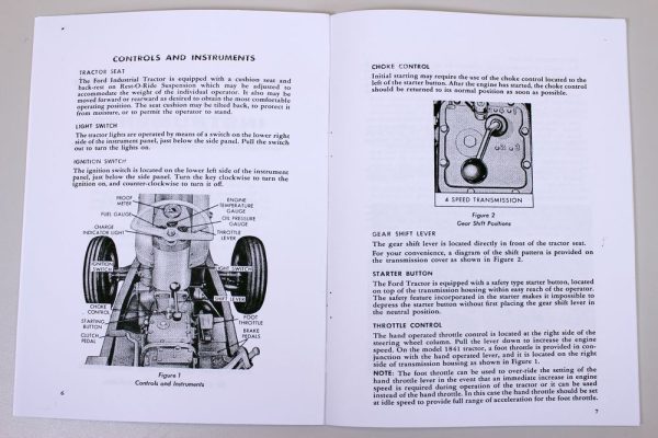 Ford 1801 1821 1841 Gas Industrial Tractor Owners Operators Manual - Image 3