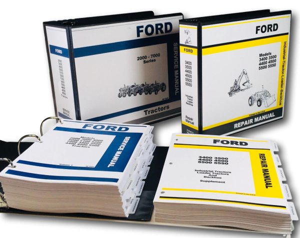 Ford 3400 3500 4400 4500 5500 5550 Backhoe Loader Tractor Service Repair Manual