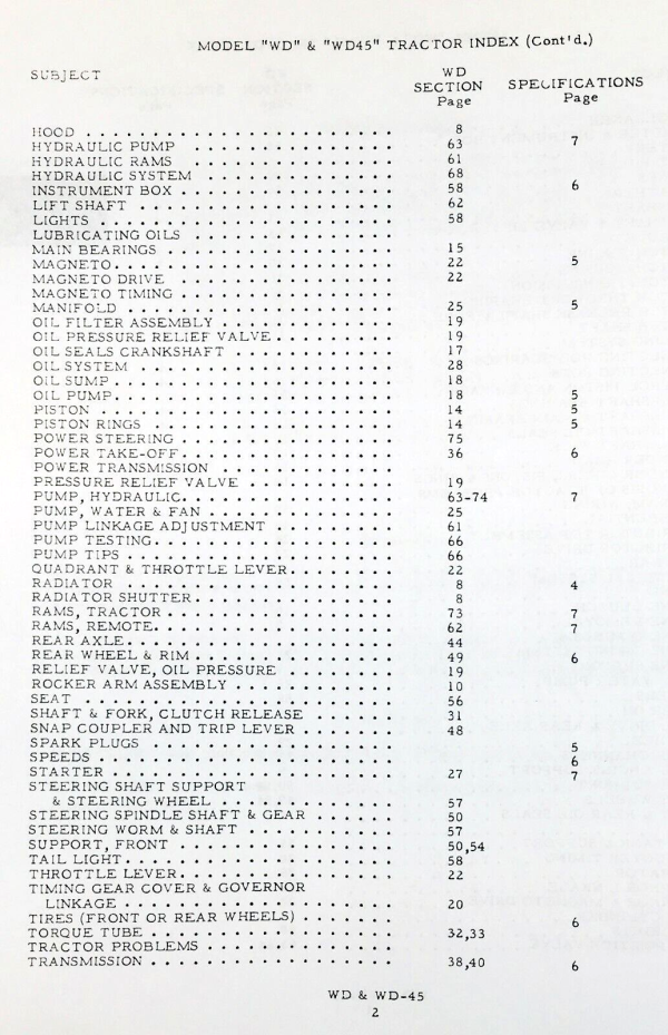 Allis Chalmers Wd Tractor Operators Owners Parts Assembly Catalog Manual Set AC - Image 10