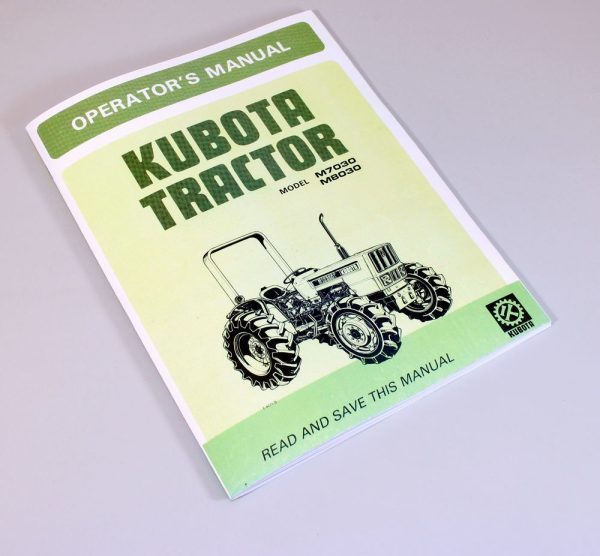 Kubota M7030 M8030 Operators Owners Manual Diesel Maintenance Specifications