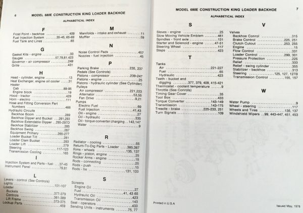 Case 680E Backhoe Loader Parts Manual Catalog Book Assembly S/N 9114101-After - Image 3