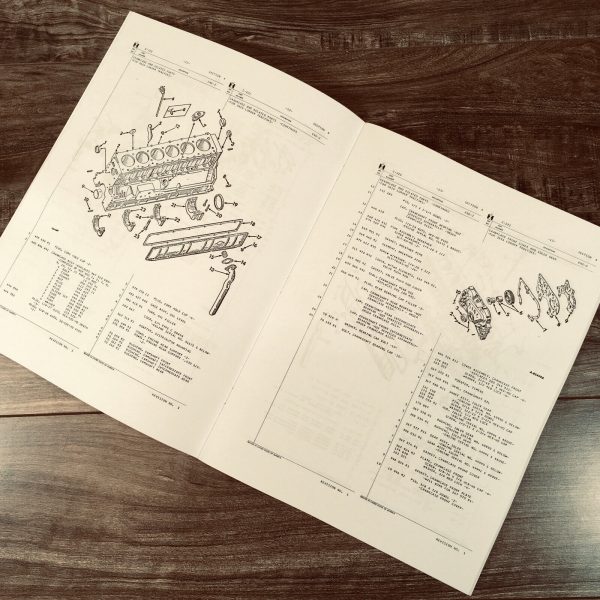 International 205 315 Combine Engine Service Parts C-221 6 Cyl. Manual Set Gas - Image 8