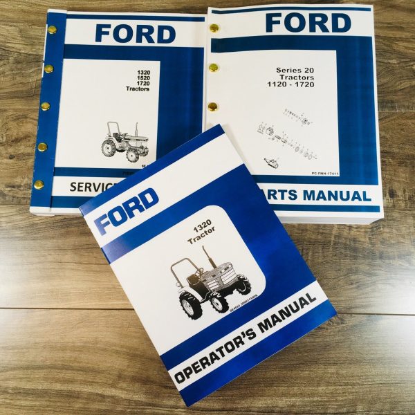 Ford 1720 Tractor Service Parts Operators Manual Owners Repair Shop Set Workshop