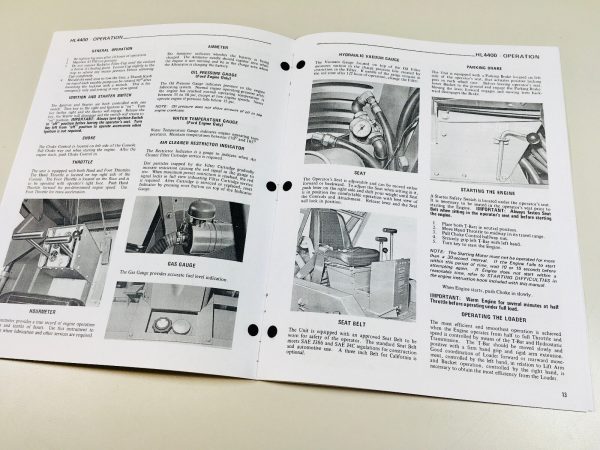 Gehl 4400 Skid Loader Skid Steer Owner Operators Service Parts Manual Set - Image 3