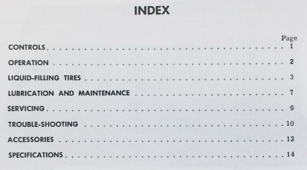 Massey Ferguson Mf 200 Loader Operators Owners Manual Maintenance Adjustments - Image 2