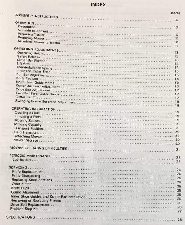 Massey Ferguson 42 Rear Mounted Mower Parts Operators Manual Set Owner - Image 3