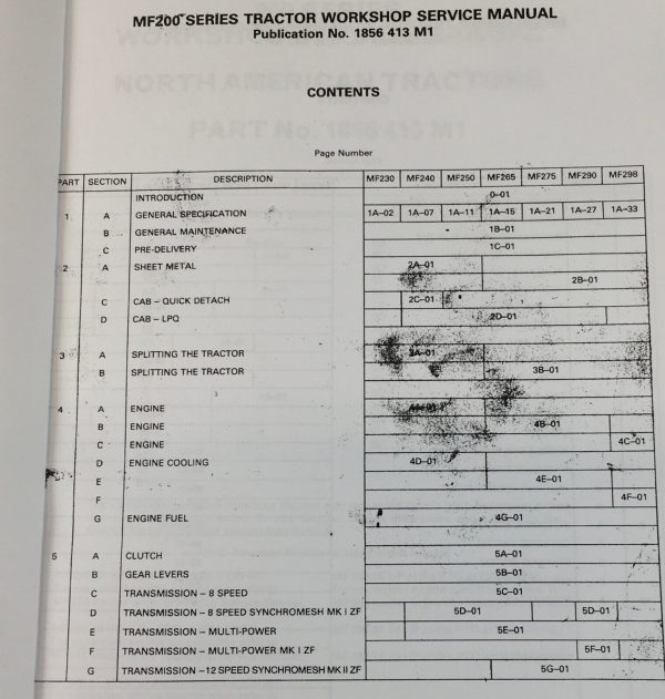 Massey Ferguson Mf 298 Tractor Service Parts Operators Manual Repair Shop Set - Image 3