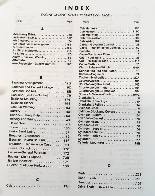 Service Parts Manual Set For Caterpillar 931B Track Loader SN 29Y1-Up Catalog - Image 3