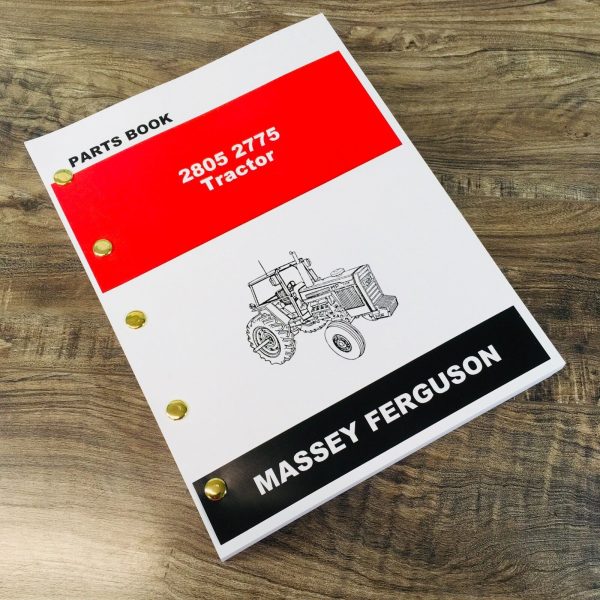 Massey Ferguson 2775 2805 Tractor Parts Manual Catalog Book Assembly Schematics