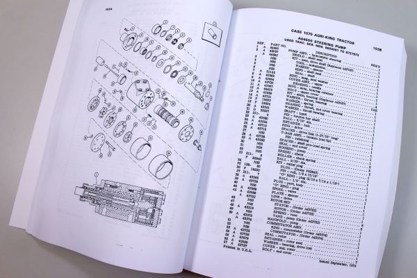 J I Case Model 1070 Tractor S/N 8675001 & Up Parts Catalog Manual A1173 - Image 6