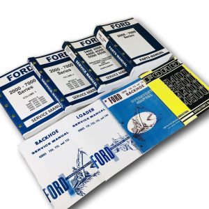 Ford 3500 4500 Backhoe Loader Tractor Service Operator Parts Manual Shop Set