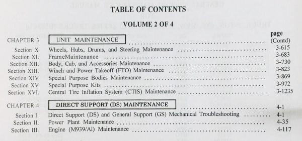 Service Manual 6X6 5 Ton Truck M939 M939A1 939A2 Series Air Force Military Shop - Image 5