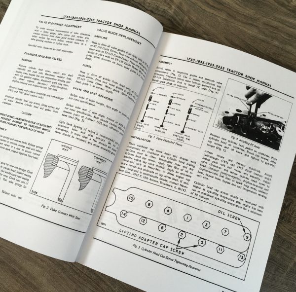 Oliver 1755 1855 1955 2255 Tractor Service Manual Repair Shop Technical Workshop - Image 5