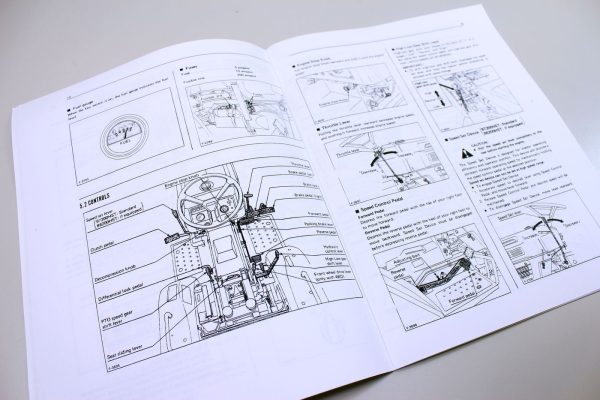 Kubota B6200Hst B7200Hst Tractor Operators Owners Manual Maintenance - Image 3