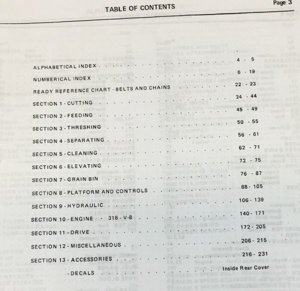 Oliver 7600 Combine Parts Manual Catalog Book Assembly Schematics Exploded Views - Image 2