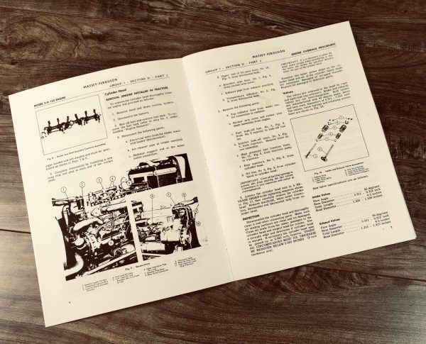 Massey Ferguson 205 35 50 Tractors A3.152 Diesel Engine Service Manual Repair - Image 2