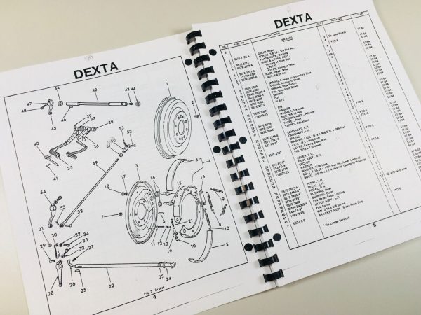 Fordson Dexta & Super Dexta Tractor Parts Operators Manual Owners Set Catalog - Image 7