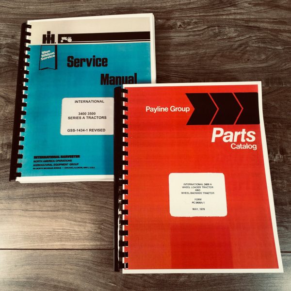 International 3400 A Wheel Loader Backhoe Tractor Service Repair Parts Manual