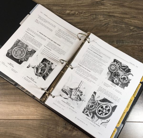 Ford 7500 Tractor Loader Backhoe Service Parts Operators Manual Owners Set - Image 9