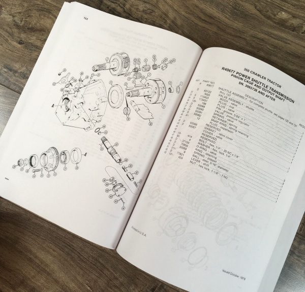 Case 350 Crawler Tractor Operators Parts Manual Catalog Owners Set Book - Image 11