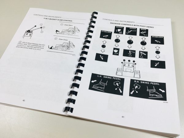 Case 680K Ck Construction King Loader Backhoe Operators Owners Manual Controls - Image 4