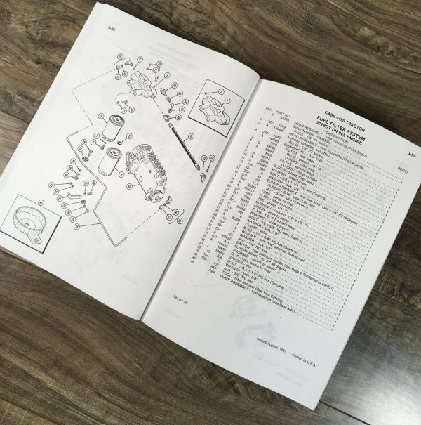 Case 4490 Tractor Manual Parts Catalog Operators Owners Set Book Schematics - Image 9