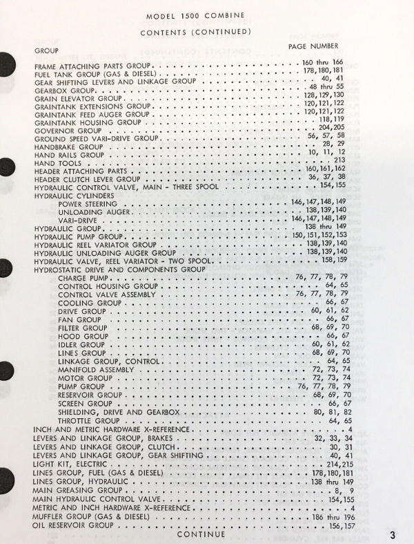 New Holland 1500 Combine Parts Manual Catalog Assembly Schematic Exploded View - Image 3