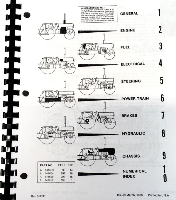 Case IH 385 Tractor Parts Manual Catalog Book Assembly Schematic SN 1807-After - Image 2