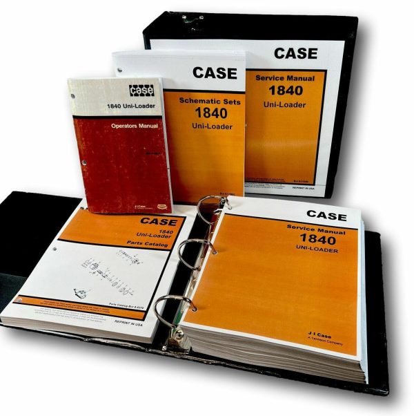 Case 1840 Uniloader Skid Steer Service Parts Operator Manual Shop Book Schematic