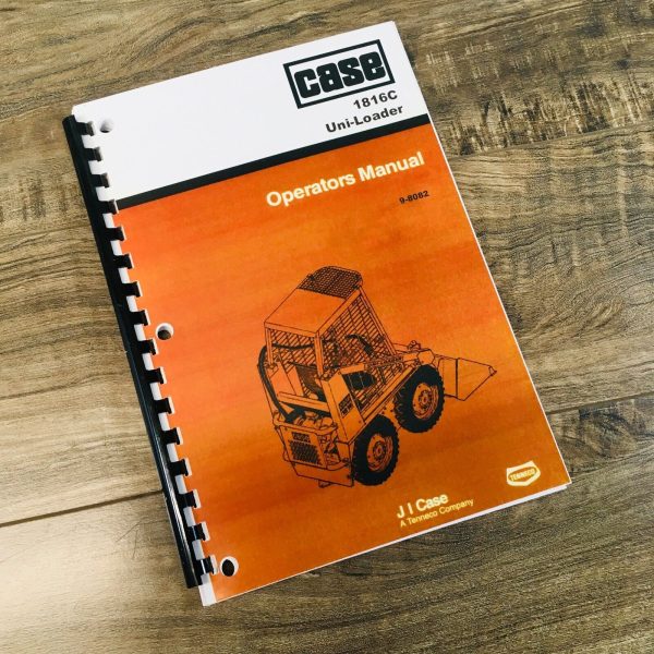 Case 1816C Skid-Steer Service Manual Parts Catalog Operators Owners Repair Set - Image 2